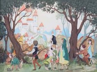 Lot 157 - Patience Arnold, The Fairytale Castle, watercolour