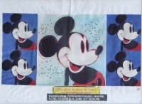 Lot 170 - Andy Warhol and Pietro Psaier, Anti Smoking Weed With Roots In Hell. Five Images of Mickey Mouse, silkscreen on linen