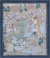 Lot 221 - Two framed Indo-Persian watercolours (2)