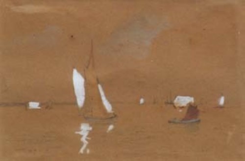 Lot 237 - Attributed to T.B. Hardy & Ernest Albert, Maritime scenes, watercolour (5)