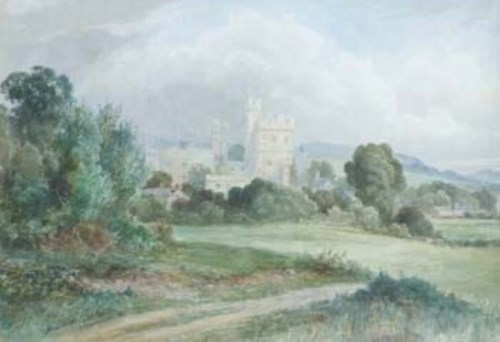 Lot 254 - T.M. Crowse, Haworth Castle, Cumberland, watercolour