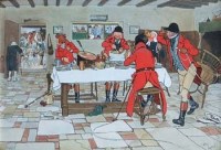 Lot 272 - After Cecil Aldin, The Breakfast at the Three Pigeons; Revoked; The Hunt Supper and Mated, chromolithographs (4)
