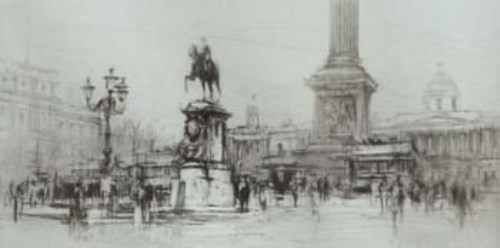 Lot 274 - William Walcot, Trafalgar Square, signed etching
