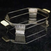 Lot 283 - Art Deco silver stand with ivory handles