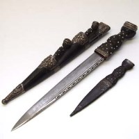 Lot 469 - Scottish Dirk and one other larger dagger.