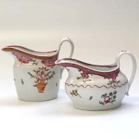 Lot 530 - Two Newhall cream jugs