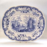 Lot 554 - Herculaneum French scenery meat plate