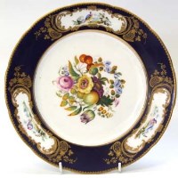Lot 557 - Sevres style plate