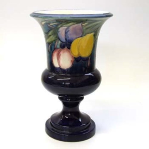 Lot 593 - Moorcroft Plums/Wisteria vase