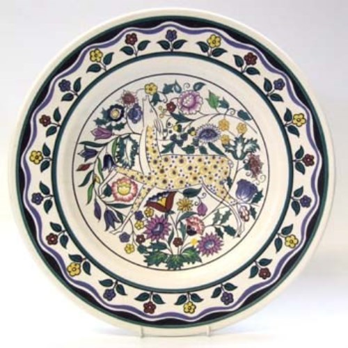Lot 596 - Poole Persian deer charger