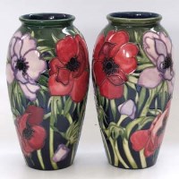 Lot 598 - Pair Moorcroft vases