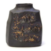 Lot 603 - Troika black vase