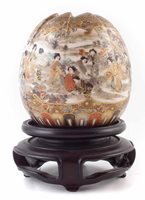 Lot 5 - Japanese Satsuma vase and stand