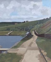 Lot 15 - Russell Howarth, Canal at Diggle, Saddleworth, oil