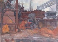 Lot 54 - Albert L. Hammonds, Steel Works, oil