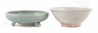 Lot 45 - Chinese Longquan celadon tripod censer.