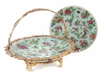 Lot 56 - Two Cantonese famille rose plates