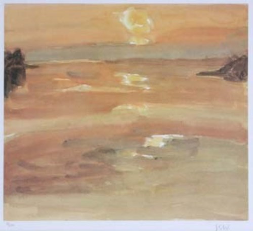 Lot 229 - After Sir Kyffin Williams, Sunset, Moel y Don, signed