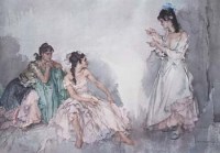 Lot 244 - After W. Russell Flint, The Pendant, signed print
