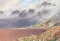 Lot 310 - Isaac Cooke, Clouds over Red Farm, Helvellyn, watercolour