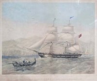 Lot 358 - Framed maritime lithograph
