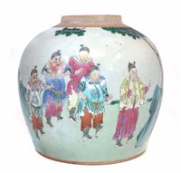 Lot 57 - Chinese famille rose ginger jar base