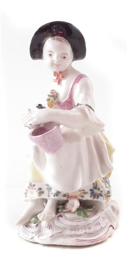 Lot 134 - Bow porcelain figure circa 1762
