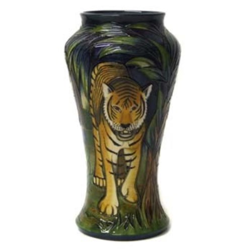Lot 809 - Moorcroft Tiger vase