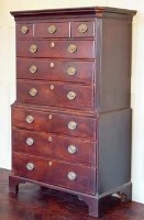 Lot 881 - Mahogany chest on chest