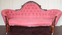 Lot 885 - Victorian walnut couch