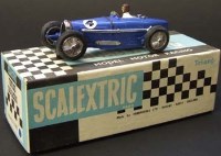 Lot 28 - Scalextric Bugatti C/95 Graham Perris re-issue blue boxed