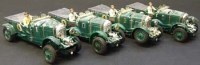 Lot 61 - Four Scalextric Bentley C/64 in green