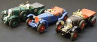 Lot 62 - Two Scalextric Bentley and an Alfa Romeo