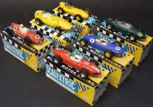 Lot 76 - Six Scalextric cars