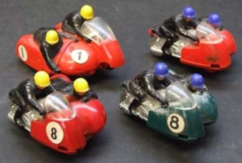 Lot 97 - Four Scalextric unboxed Motorcycles