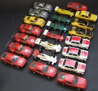 Lot 156 - Twenty two French Scalextric unboxed cars
