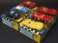 Lot 158 - Six French Scalextric G.T. Cars