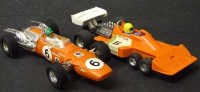 Lot 178 - Scalextric Spanish Matra F1 C14 and Tyrrell in orange