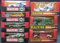 Lot 197 - Seven Spanish Scalextric boxed cars