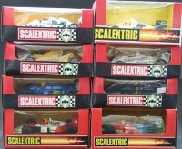 Lot 201 - Eight Scalextric Spanish boxed F1 cars