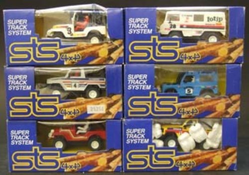 Lot 277 - Six Scalextric STS system 4x4 boxed models