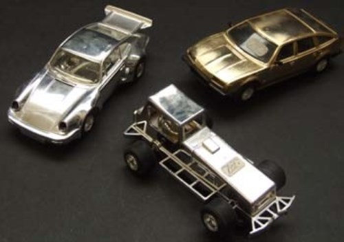 Lot 366 - Two Scalextric silver cars