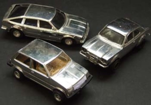 Lot 367 - Three Scalextric Silver cars
