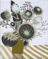 Lot 4 - Mary Fedden, Dried Flowers, oil