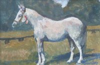 Lot 16 - R.O. Dunlop, study of a horse, oil