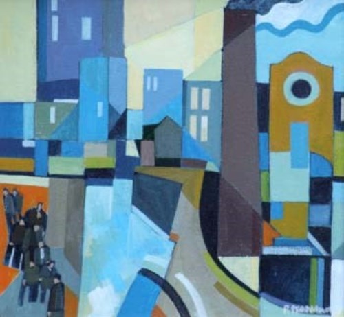 Lot 30 - Peter Stanaway, The Dolly, Liverpool St, Salford, oil