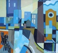 Lot 30 - Peter Stanaway, The Dolly, Liverpool St, Salford, oil