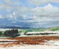 Lot 33 - Anthony Butler, Snowdon Range from Denbigh Moors, oil