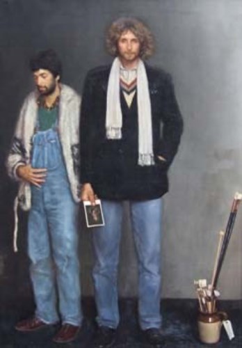 Lot 43 - Robert Wraith, My Two Friends, oil