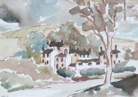 Lot 135 - William Turner, Group of Houses, Bollington, watercolour